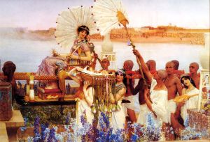 Sir Lawrence Alma-Tadema - El hallazgo de Moisés (1904)