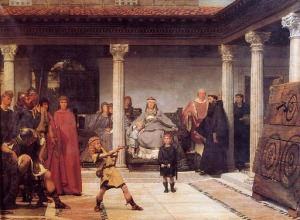 Lawrence Alma- Tadema - La educación de los hijos de Clodoveo (1861)
