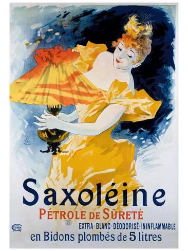Jules Cheret - Cartel publicitario de Saxoleine, petróleo para lámparas (c.1892)
